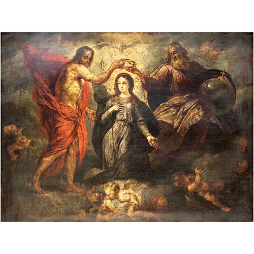 Sub.:11 - Lote: 56 - ESCUELA FLAMENCA, S. XVII Coronacin de la Virgen