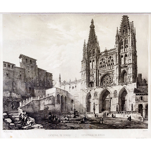 Sub.:12 - Lote: 16 - G. PREZ DE VILLAAMIL (1807-1854) Y CH. C. BACHELIER (activo 1834-1856) La Catedral de Burgos