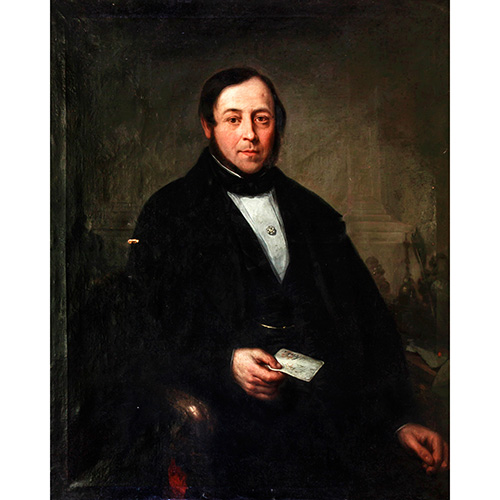 Sub.:12 - Lote: 46 - JOS MARA ROMERO Y LPEZ (Sevilla, ca. 1815 - ca. 1880) Retrato de Jos Ramn de Orbeta