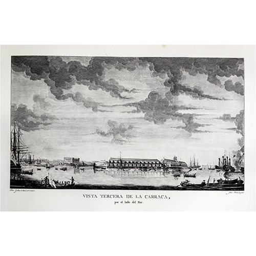 Sub.:13 - Lote: 101 - SIMN BRIEVA (1752-1795) Vista tercera de la Carraca desde el mar