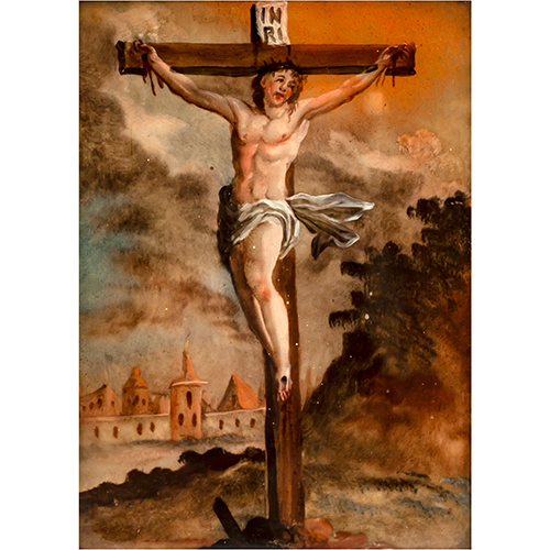 Sub.:13 - Lote: 91 - ESCUELA ITALIANA, S. XVIII Cristo crucificado