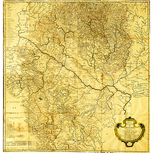 Sub.:13 - Lote: 109 - TOMS LPEZ DE VARGAS MACHUCA (Madrid, 1730-1802) Mapa del Reyno de Aragon dedicado al Serenissimo Seor Don Luis Antonio Jayme Infante de Espaa