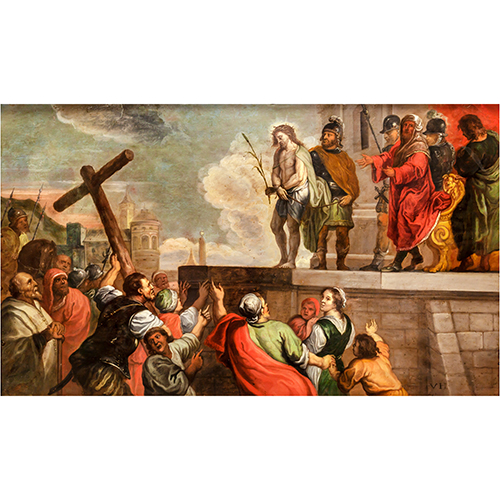 Sub.:13 - Lote: 96 - ESCUELA FLAMENCA s. XVII Cristo presentado al pueblo