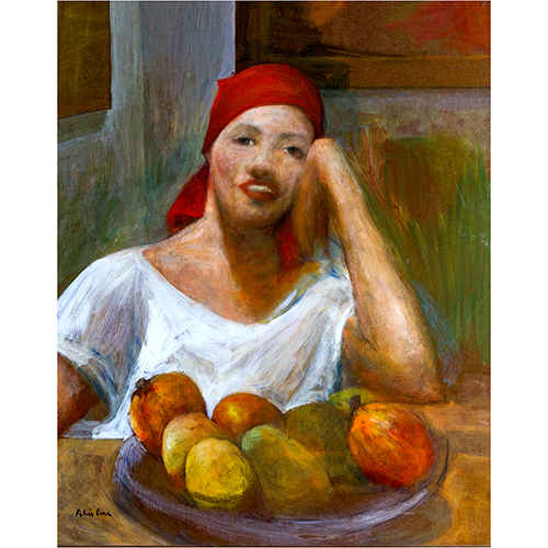 Sub.:13 - Lote: 51 - DOMINGO FALCN LIMA (1948) Mujer con frutas