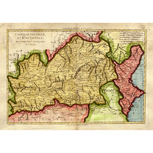 Sub.:14 - Lote: 62 - RIGOBERT BONNE (1727-1795) Castilla nueva y Reino de Valencia