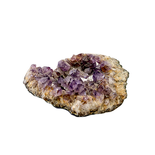 Sub.:15 - Lote: 343 -  Roca con mineral de cuarzo amatista malva.