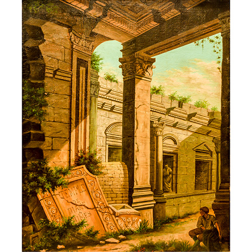 Sub.:15 - Lote: 1118 - E. MALETTE (S. XIX) Templo de Diana