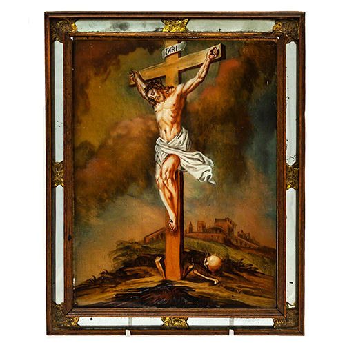 Sub.:15 - Lote: 78 - ESCUELA ESPAOLA, S. XVIII Cristo en la cruz