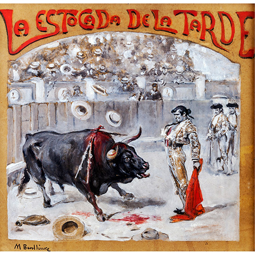 Sub.:15 - Lote: 1114 - MARIANO BENLLIURE (Valencia, 1862 - Madrid, 1947) La estocada de la tarde