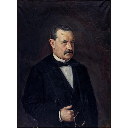 Sub.:15 - Lote: 1129 - ESCUELA ESPAOLA, S. XIX Retrato de Don Pedro de Olleta (Presidente de la Diputacin de Zaragoza 1885 - 92)