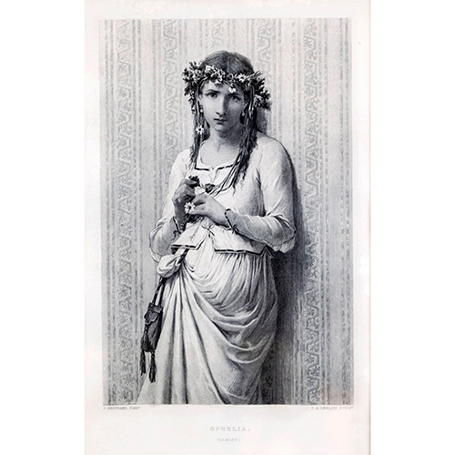 Sub.:16 - Lote: 16 - CHARLES A. DEBLOIS (1822-1883) Ophelia (Hamlet)