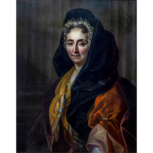 Sub.:16 - Lote: 55 - ESCUELA FRANCESA S. XVIII Retrato de Madame Tensin