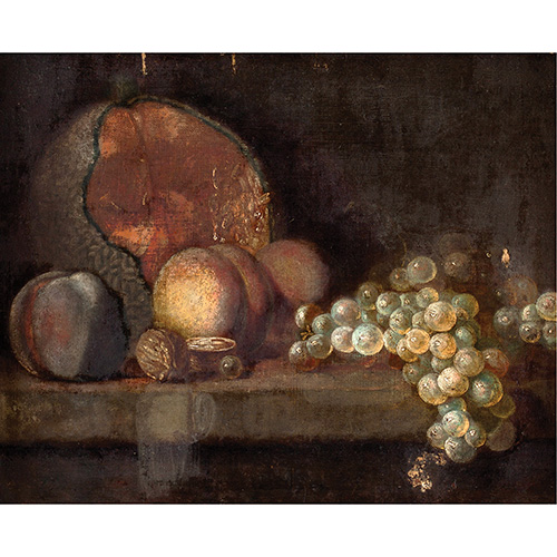 Sub.:16 - Lote: 68 - ESCUELA ESPAOLA, SS. XIX - XX Bodegn con piezas de fruta