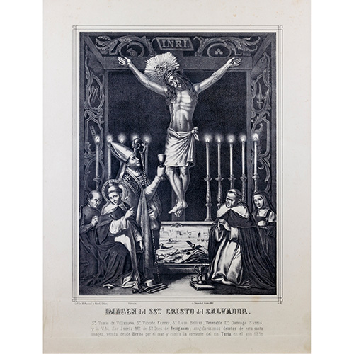 Sub.:16 - Lote: 82 -  Imagen del Santo Cristo Salvador, 1861