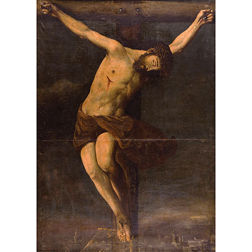 Sub.:18 - Lote: 158 - ESCUELA ESPAOLA S. XVII Crucifixin