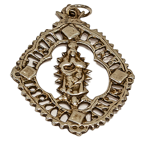 Sub.:20 - Lote: 1455 -  Medalla en plata del s. XVII con representacin de Inmaculada. Peso: 25 gr