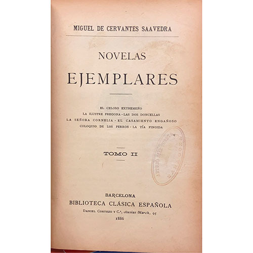 Sub.:27 - Lote: 2082 -  Literatura. CERVANTES SAAVAEDRA, M., 