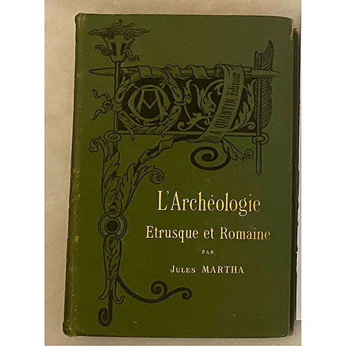 Sub.:31 - Lote: 1051 -  Manuel dArchologie trusque et Romaine Jules Martha Publicado por A