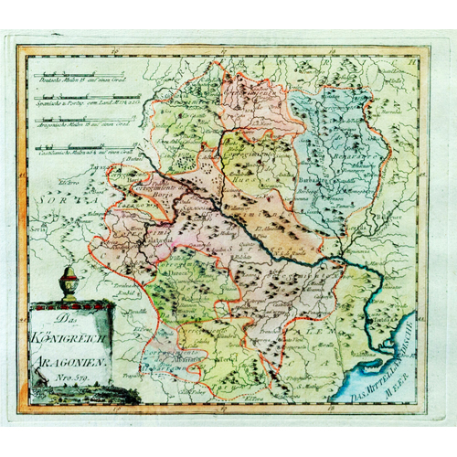 Sub.:6 - Lote: 24 - FRANZ J.J. REILLY (1766-1820); A. FRIEDRICH BSCHING, (1724-1793) REINO DE ARAGN. DAS KNIGREICH ARAGONIEN. Viena, 1789
