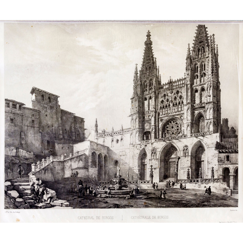 Sub.:8 - Lote: 22 - G. PREZ DE VILLAAMIL (1807-1854) Y CH. C. BACHELIER (activo 1834-1856) La Catedral de Burgos