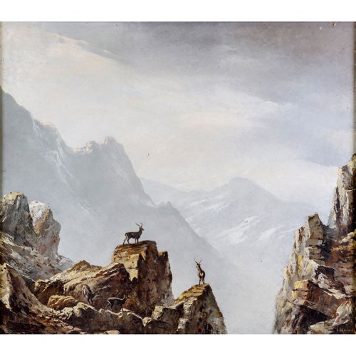 Sub.:8 - Lote: 39 - L. ALDEHUELA (Andjar, Jan, 1920 - 2011) Paisaje alpino