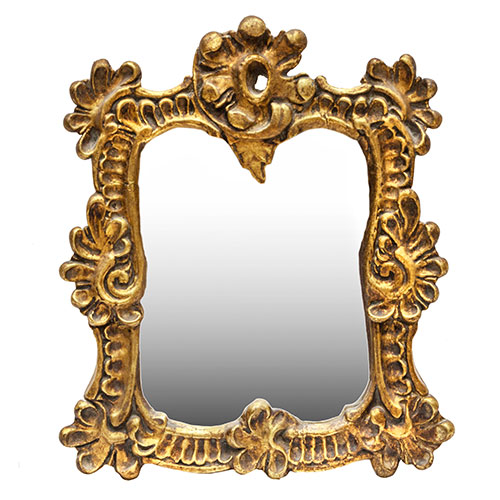 Sub.:1-On - Lote: 150 -  Espejo con marco en madera tallada y dorada.
