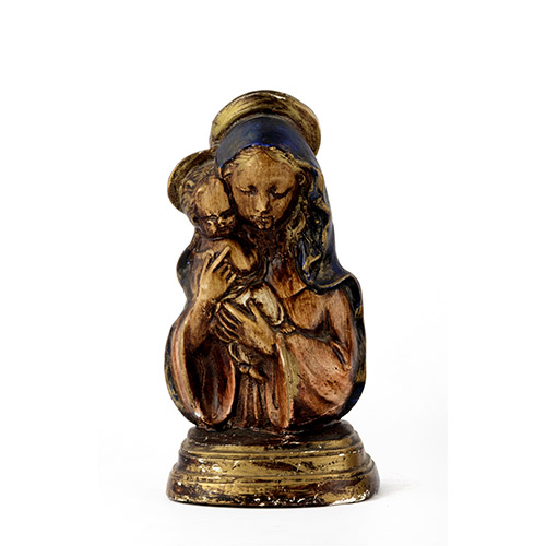 Sub.:1-On - Lote: 227 -  Figura en escayola policromada.