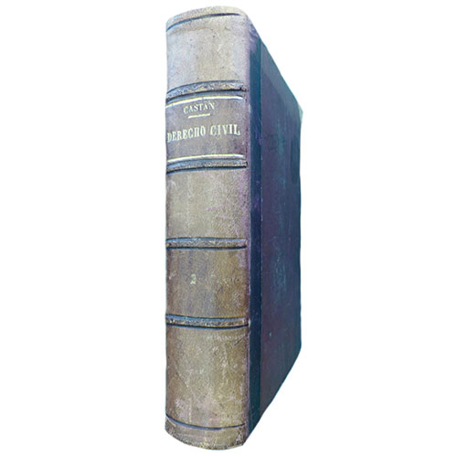 Sub.:1-On - Lote: 1285 - Instituto editorial Reus 1941 Madrid 5� edici�n Derecho civil espa�ol com�n y foral. tomo 1 y 2 .Jos� Cast�n y Tobe�as