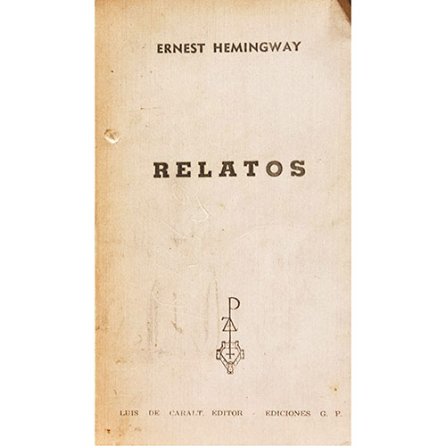 Sub.:1-On - Lote: 1148 -  Literatura. HEMINGWAY, E. 