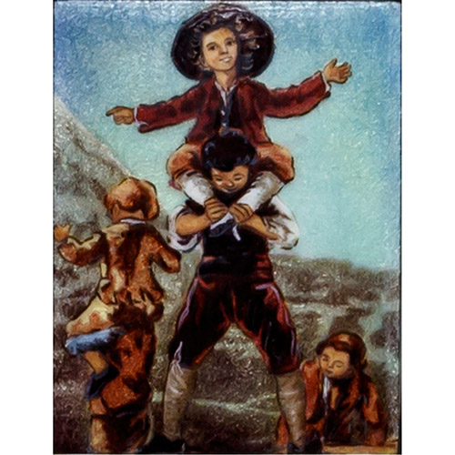 Sub.:1-On - Lote: 952 -  Lote de dos esmaltes enmarcados. Reinterpretaciones de obras de Goya.