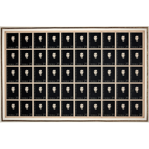 Sub.:1 - Lote: 969 -  Coleccin de sellos sobre Egipto y Edvard Munch. Enmarcados.