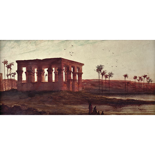 Sub.:10-On - Lote: 214 - ESCUELA ORIENTALISTA S. XX Templo egipcio