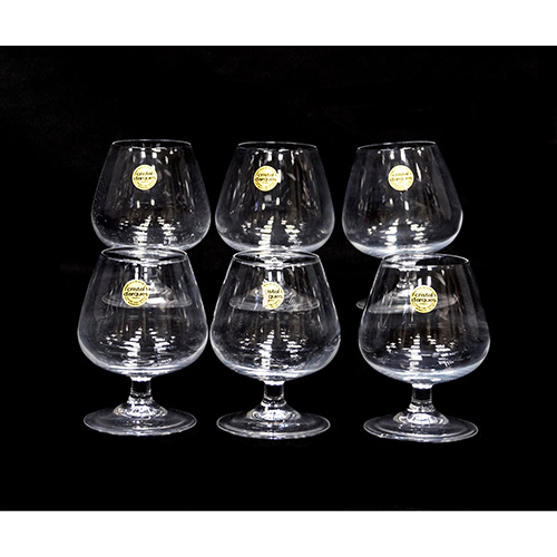 Sub.:10 - Lote: 1615 -  Juego de seis copas de cognac en cristal de Arques.