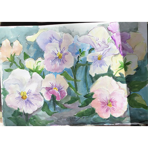 Sub.:11-On - Lote: 270 - SIJUETO (S. XX) Amapolas