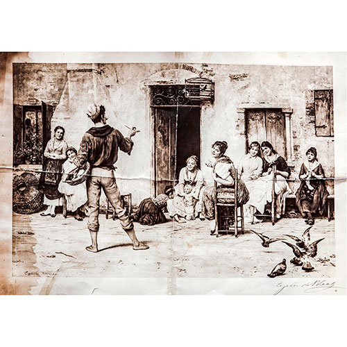 Sub.:11-On - Lote: 321 -  Escena Popular