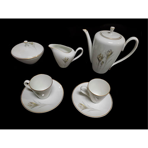 Juego de té vintage Baviera juego de té floral juego de taza de té juego de  taza de té floral de porcelana alemana -  España