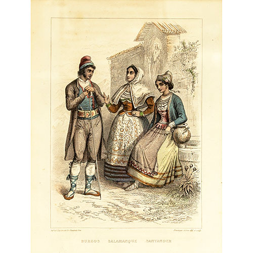 Sub.:11-On - Lote: 305 - ADOLPHE ROUARGUE (Francia, 1810 - 1870) Burgos, Salamanca, Santander