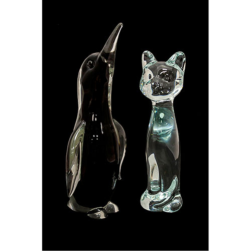 Sub.:11-On - Lote: 204 -  Ping�ino y gato