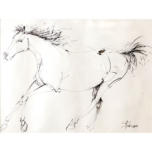 Sub.:11-On - Lote: 300 - ESCUELA ESPA�OLA, S.XX Caballo