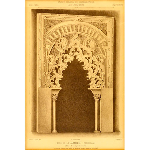 Sub.:11-On - Lote: 325 - JOS� CEBRI�N GARC�A (Loja, Granada, 1839-1904) Arco polibulado de la Aljafer�a