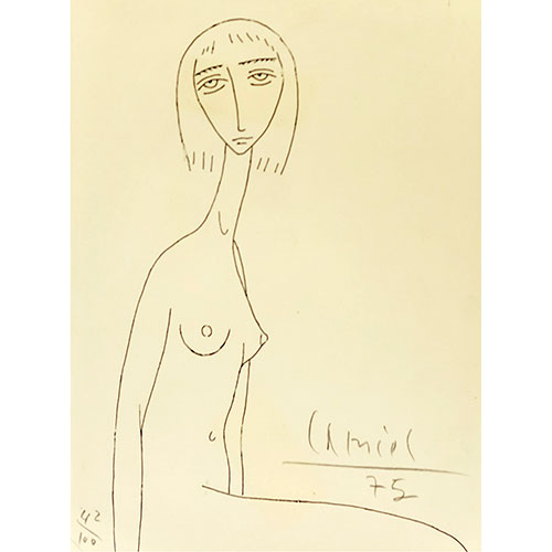 Sub.:11-On - Lote: 290 - JOS� LAMIEL ASENSIO (Calanda, 1924- Alcal� de Henares, 2020) Dama