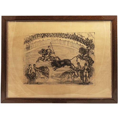 Sub.:11-On - Lote: 299 - ROBERTO DOMINGO (Par�s, 1883-Madrid, 1956) Escena taurina