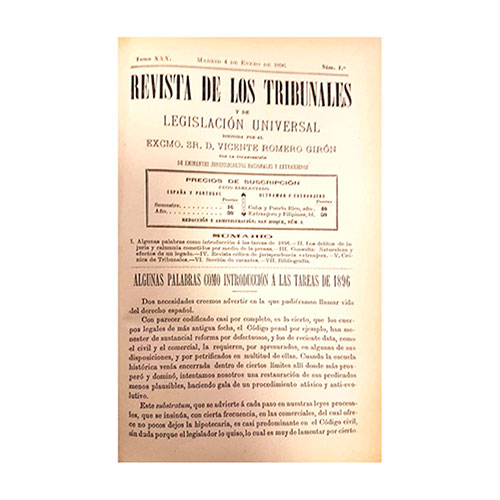 Sub.:11-On - Lote: 1301 -  Revista de los tribunales y de legislacion universal tomo 29, 30 y 31