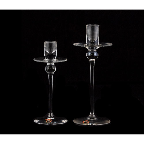 Sub.:11-On - Lote: 220 -  Dos candeleros de crital