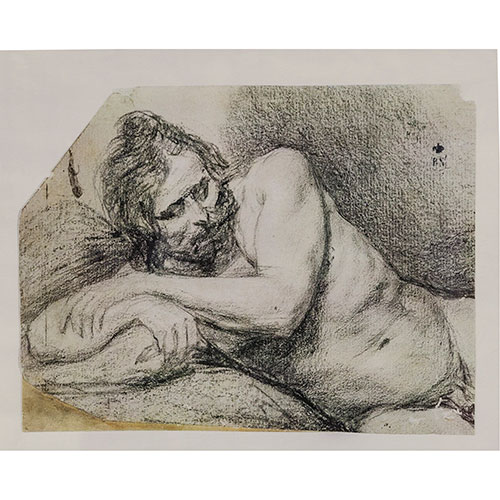 Sub.:11-On - Lote: 337 -  Hombre echado y Retrato del cardenal Borja