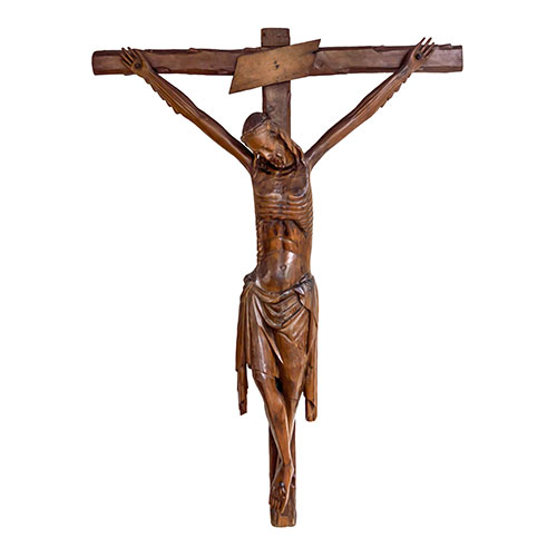 Sub.:11 - Lote: 430 - ESCUELA ESPAÑOLA (INICIOS S. XIV) Cristo Crucificado