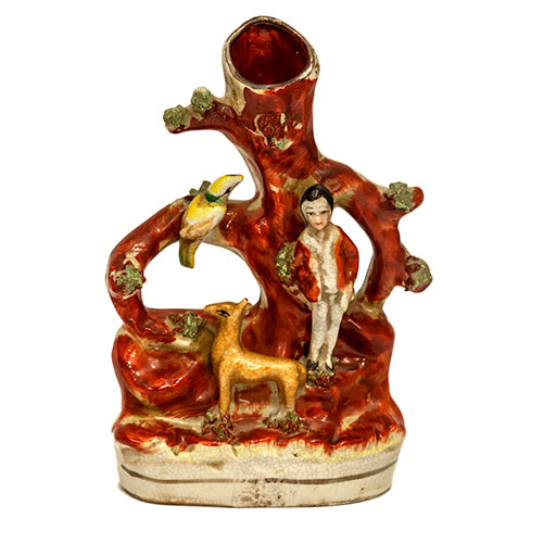 Sub.:12-On - Lote: 242 -  Violetero en porcelana Stanfordside.