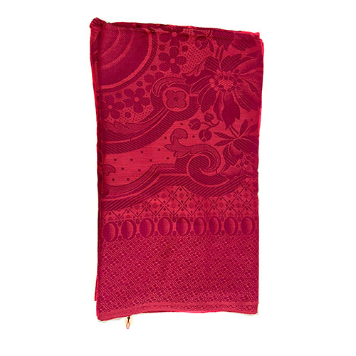 Sub.:12-On - Lote: 175 -  Colcha adamascada jud�a, en tonalidad granate