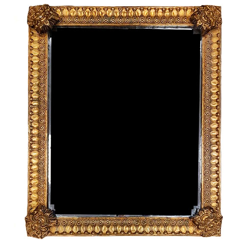 Sub.:12-On - Lote: 124 -  Espejo realizado en lat�n dorado y estuco.