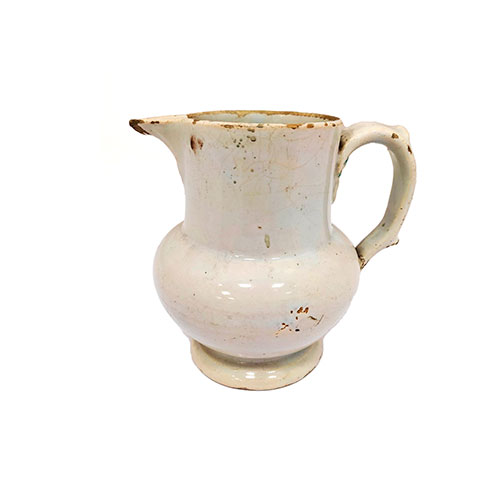 Sub.:12-On - Lote: 347 -  Jarra de cer�mica aragonesa con decoraci�n en blanco.